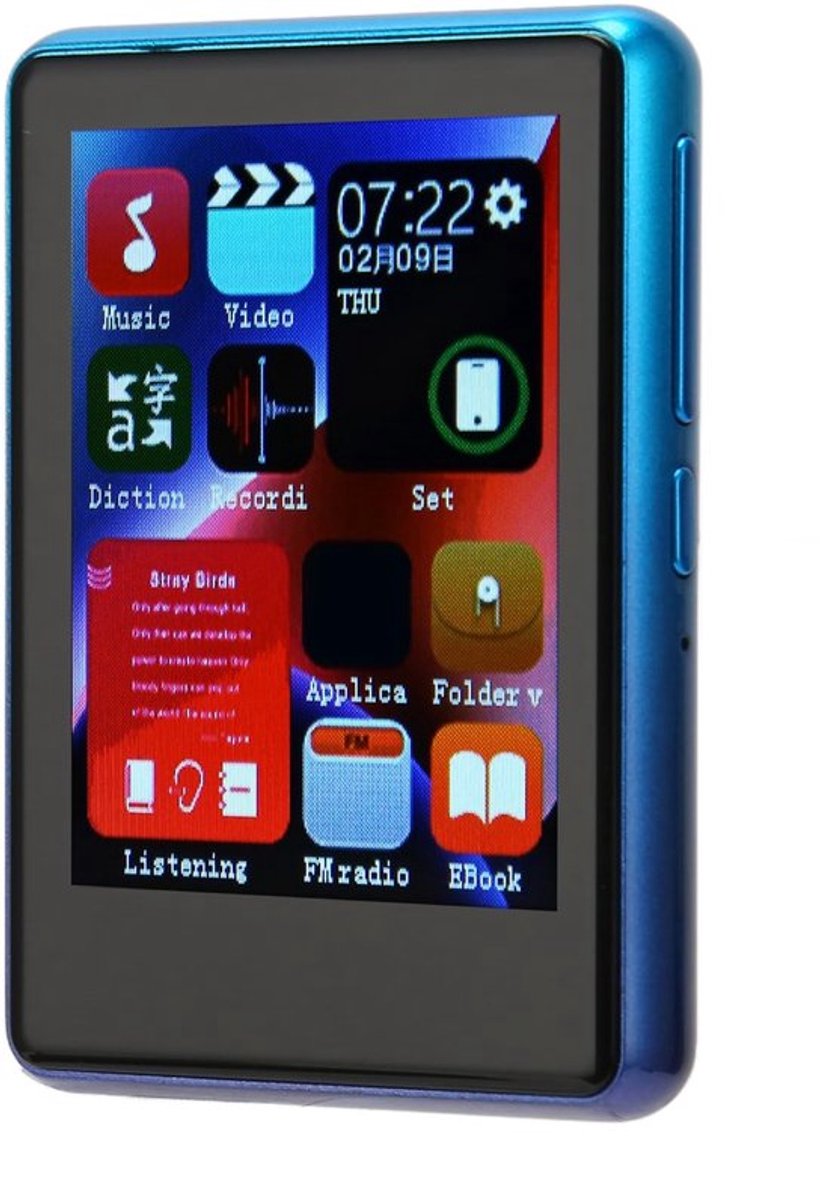 Store_9 - Mp3-speler - Bluetooth 5.0 - Volledig touchscreen - Blauw