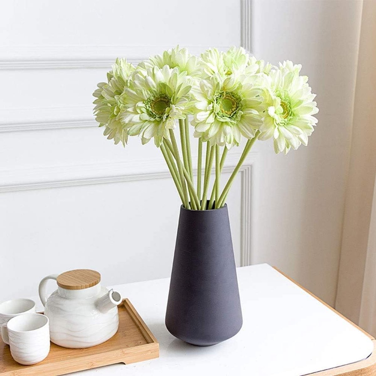 Keuken Kamer Tafel Centrum Slaapkamer Kantoor Hotel CenterPieces Home Ceramic Tall Flower Material Ceramic Woondecoratie bloem vaas