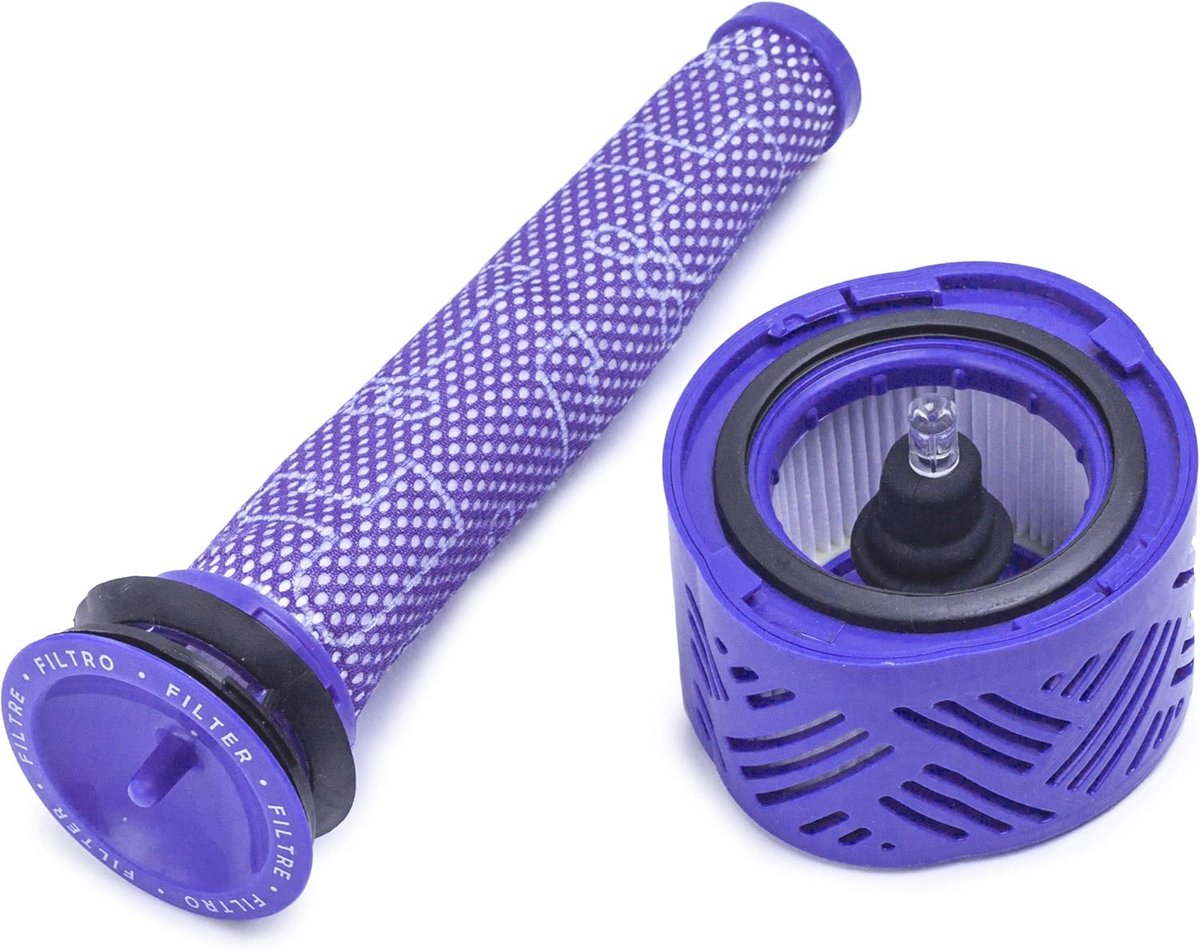 Vervangingsset voor vacuümfilter en voorfilter, geschikt voor Dyson V6 Absolute draadloze steelstofzuiger-Stijl 1