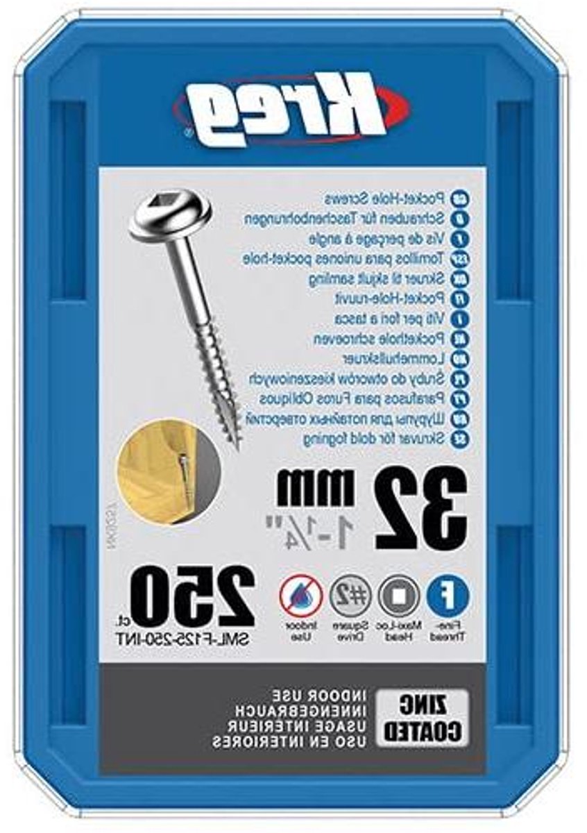 Verzinkte Schroeven - Houtschroeven - Meubelbouw - Zelfborende punt - 250 stuks 7x32mm - Verzinkt