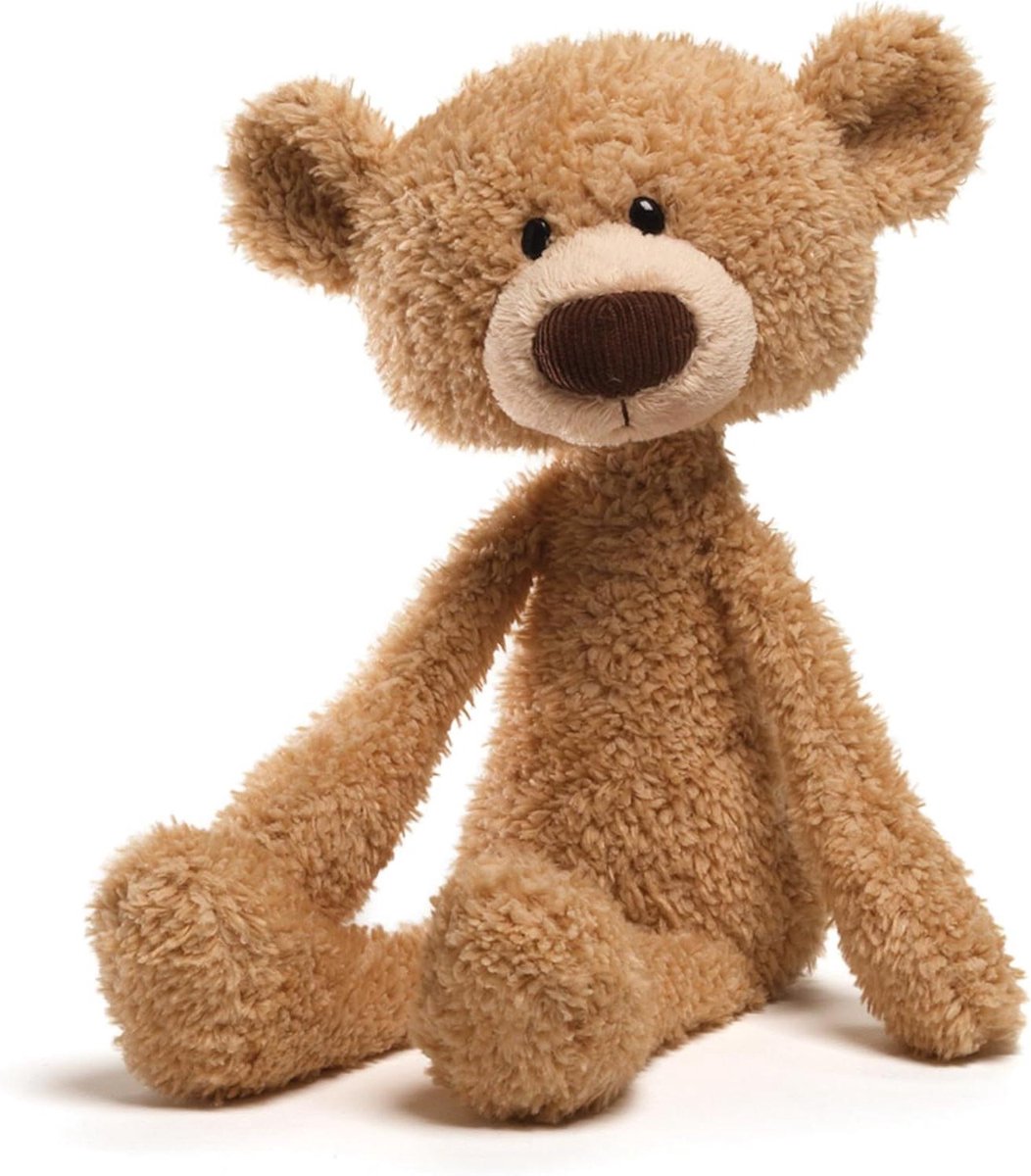 Pluche Beer - Knuffelbeer Teddybeer - Verzamelen Knuffelen - Slanke Tandenstoker Vorm - 38 cm - Beige