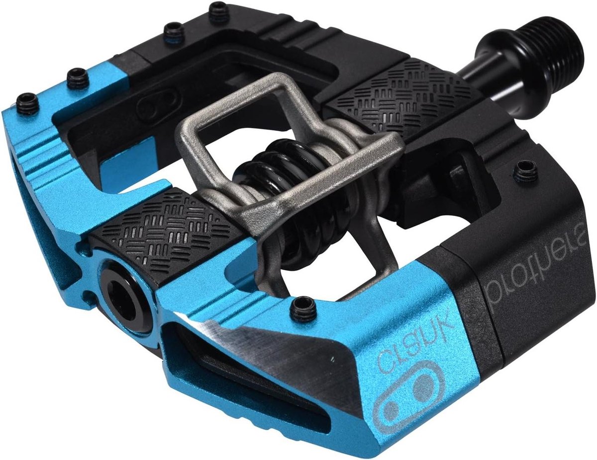 Mountainbike Pedalen - MTB Pedalen Fietspedalen - Fietsen Offroad - Stalen Vleugels - 8 inch lengte - Blauw Zwart