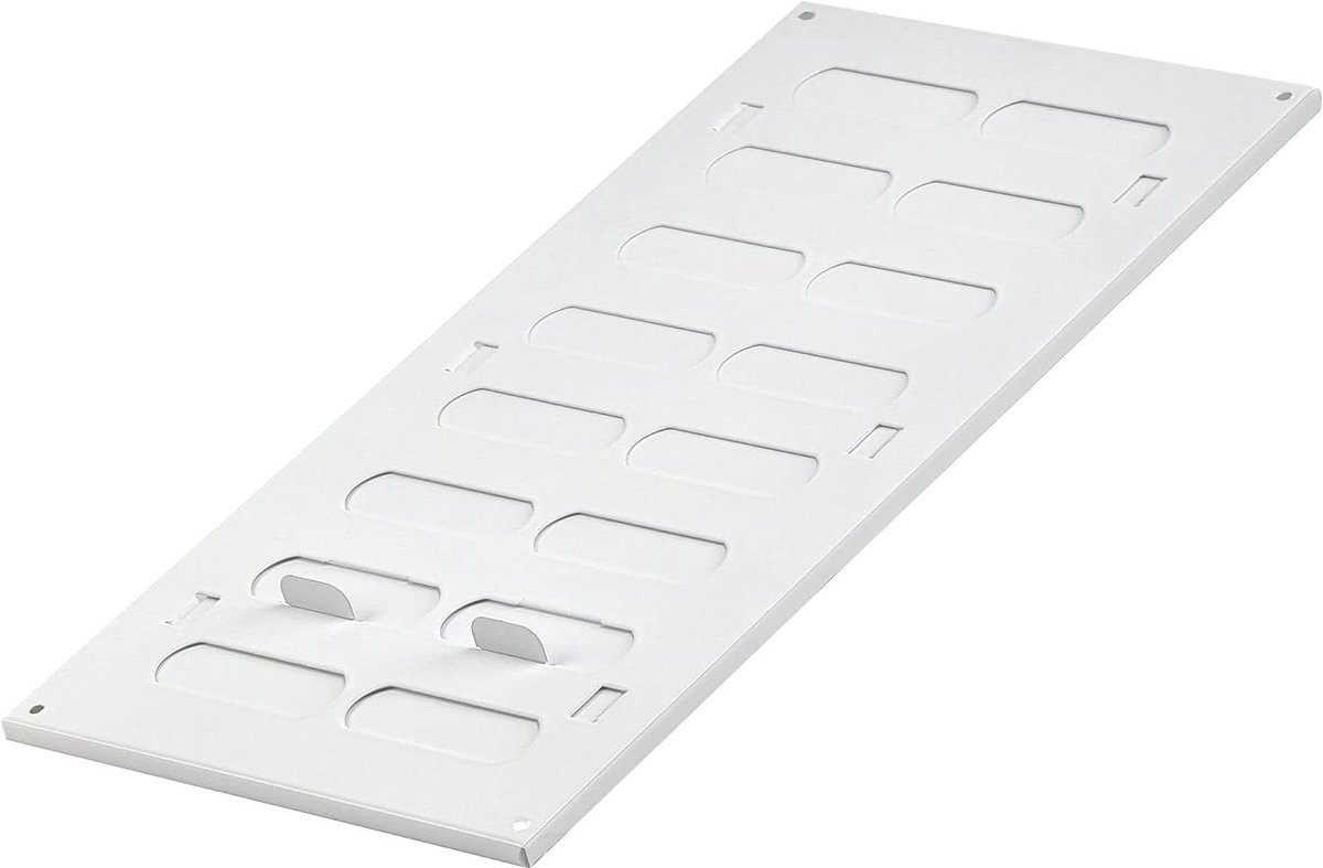 Ventilatierooster Metaal - Afsluitbaar Rooster - Luchtstroom Regelen - Beweegbare Lamellen - 300 x 150 mm - Wit