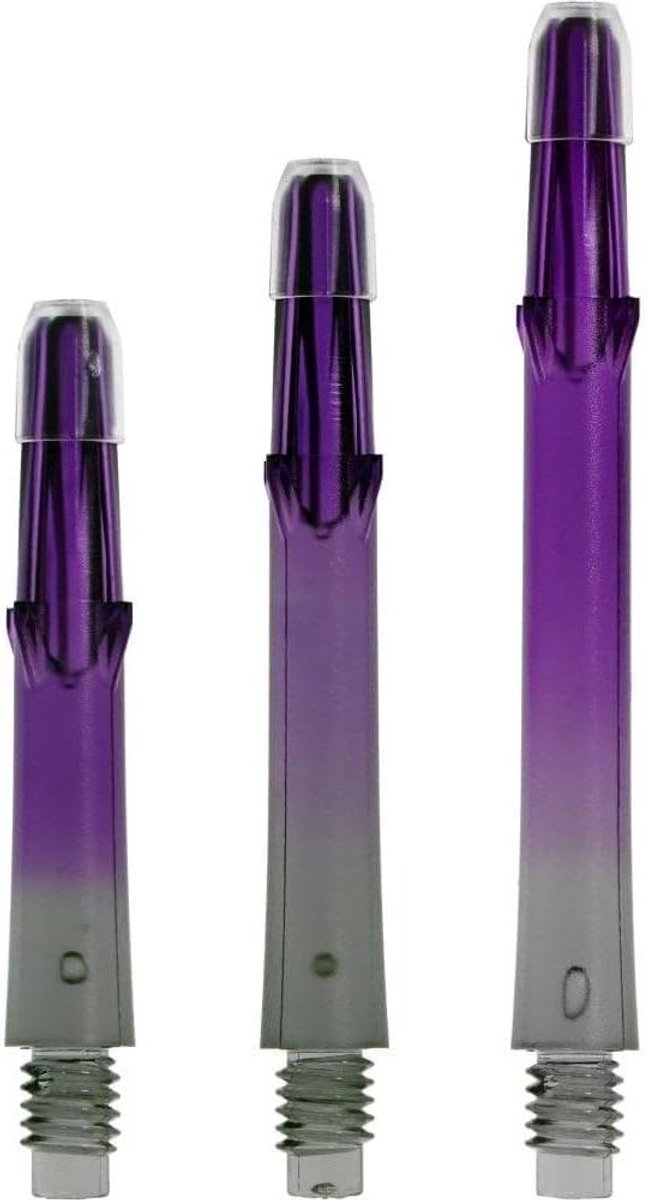 Dartshafts - Dart Accessoires - Darts Spelen - Geïntegreerde Flightbeschermers - 33 centimeter - Zwart Paars