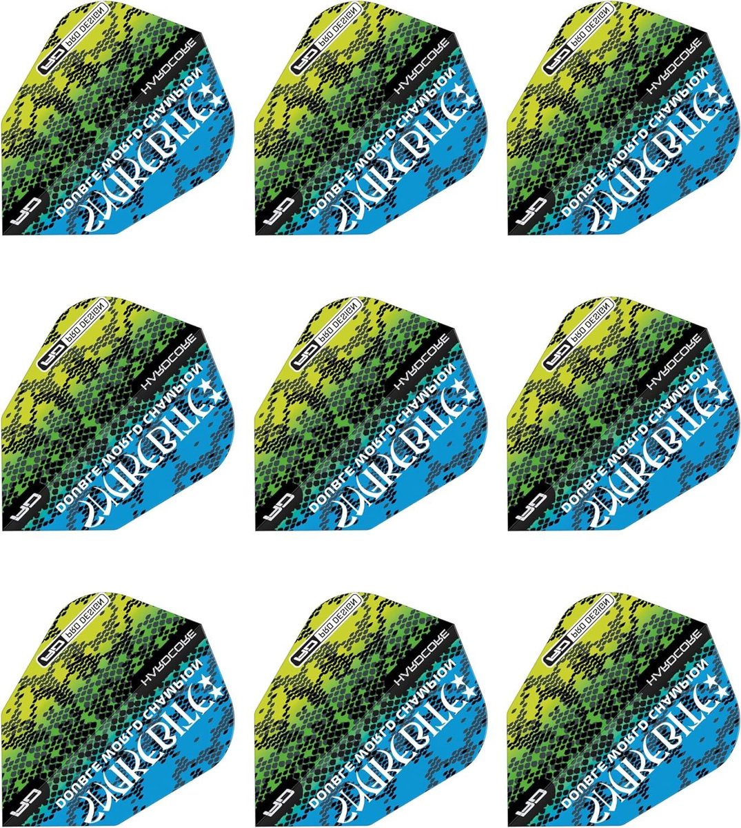 Dart Flights - V-Standard Vleugels - Darts Spelen - Extra Dikke Kwaliteit - 9 Stuks - Multicolor