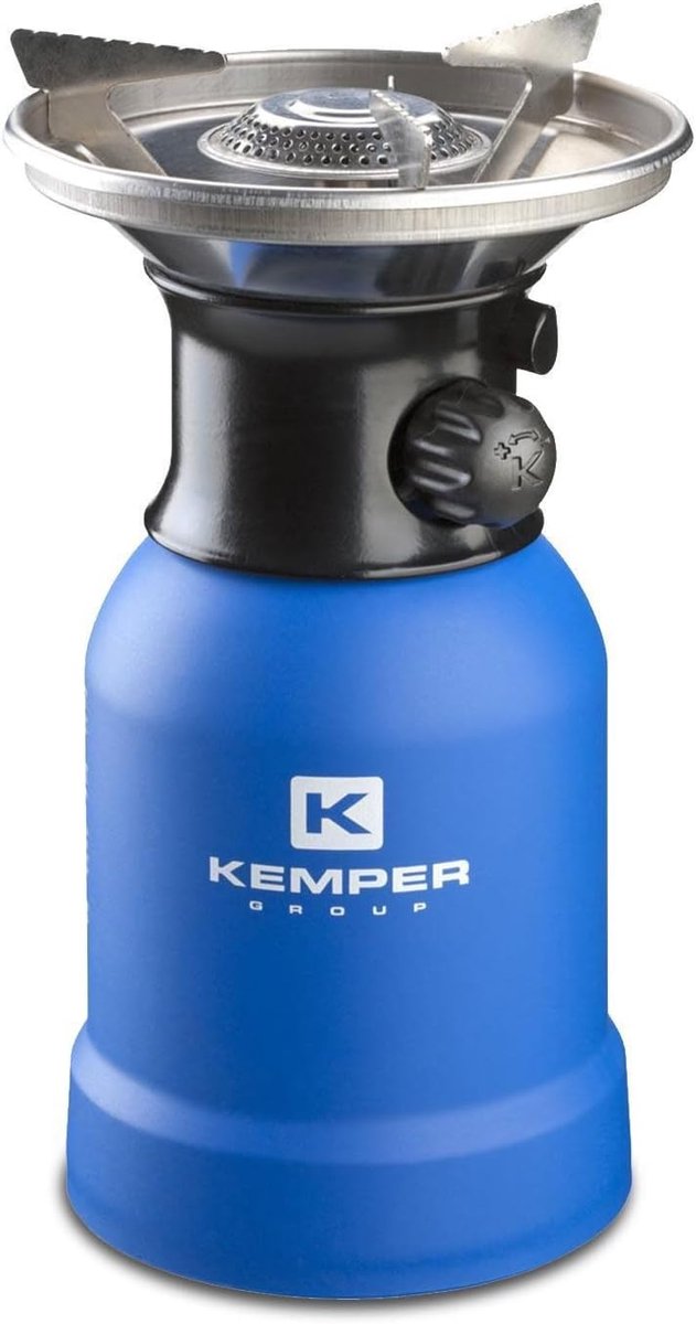 Draagbaar Gasstel - Kooktoestel Outdoor - Koken op Camping - Piëzo Ontsteking - 4 Patronen - Blauw van Draagbaar — afbeelding 2