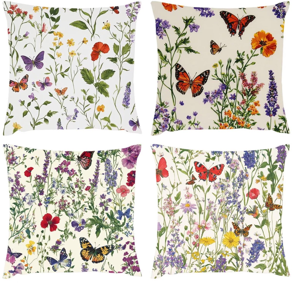 50 x 50 cm, landelijk outdoor kussen, weerbestendig, bloem, sofakussen, decoratief kussen, vierkant, kussensloop, fluweel, tuinkussen, voor bank, bed, slaapkamer, woonkamer, decoratie, S1
