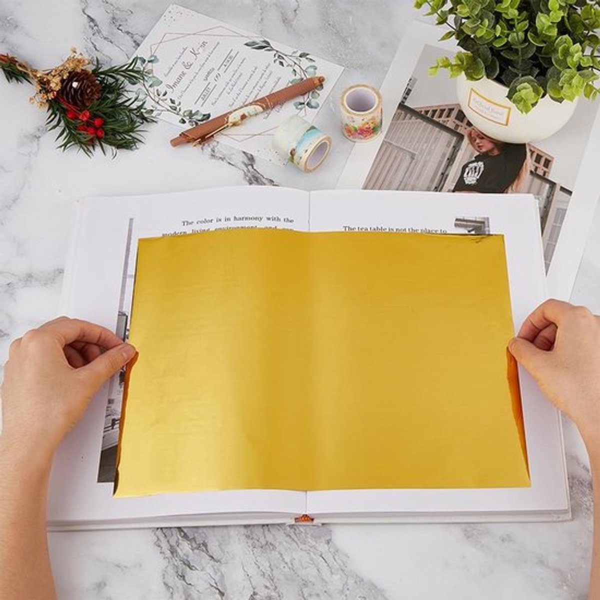 VT Goods - Hot Foil Stempelen Papier - DIY Craft - Elegante 6 Kleuren
