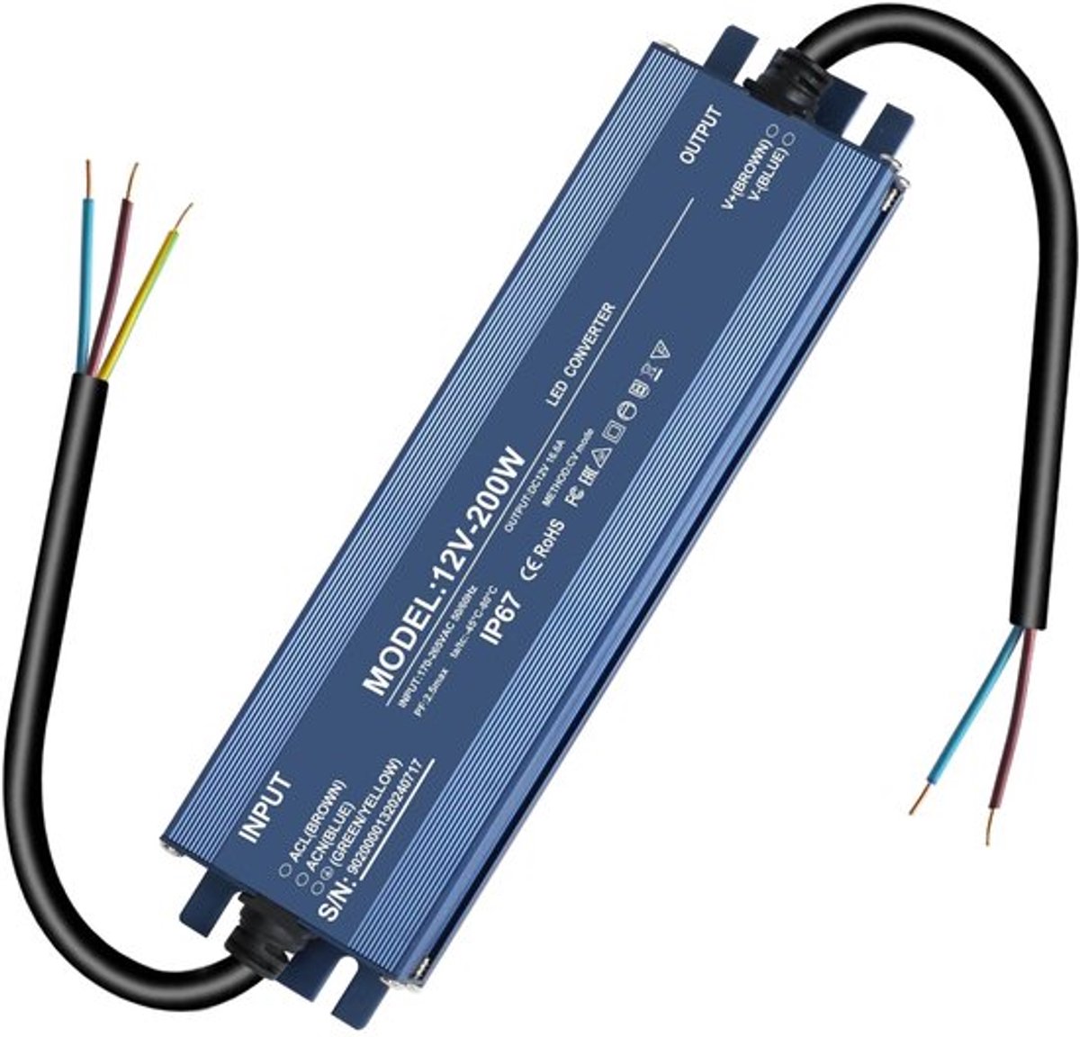 Store_8 - LED Transformator 12V - Waterdichte Voeding - Geen