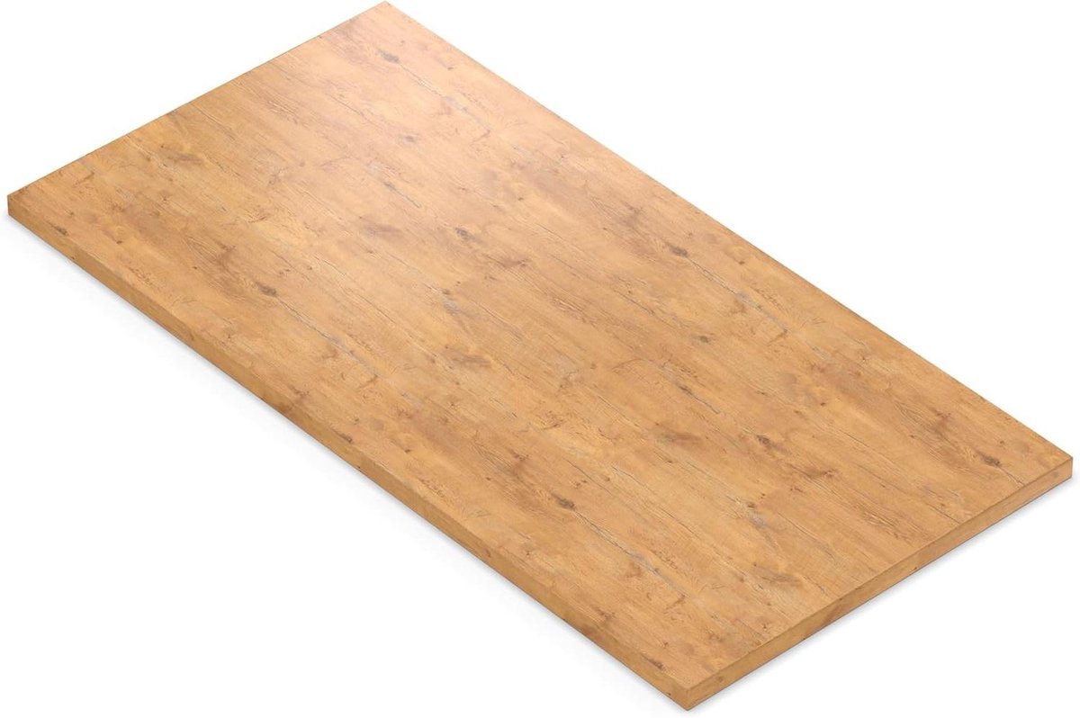Tafelblad Eiken - Werkblad Keuken - Meubels Maken - Robuuste ABS-rand - 100x80 cm - Pale Lancelot Oak