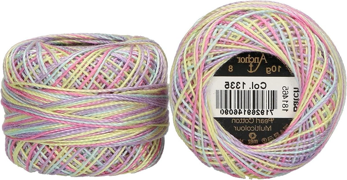 Borduurgaren Katoen - Handwerkgaren Naaigaren - Sieraden Maken - 100% Katoen - 82 m - Multicolor
