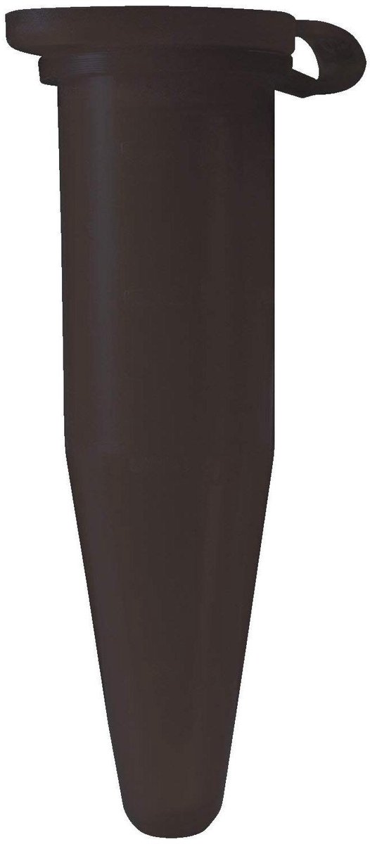 Micro Centrifuge Buisjes - Lab Buisjes - Monster Preparatie - Lichtgevoelige Monsters - 1.5ml 100 stuks - Zwart