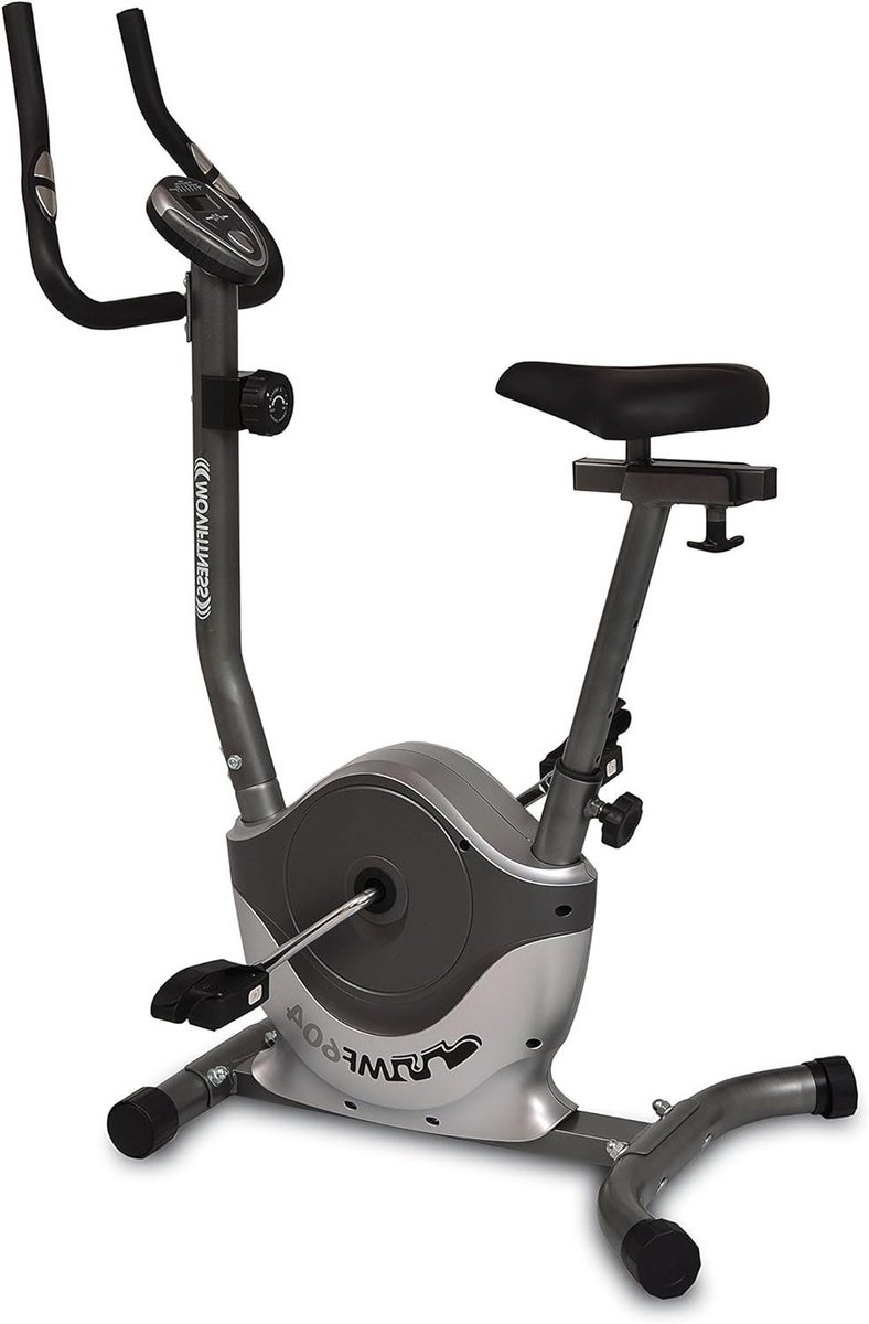 Magnetische Hometrainer - Indoor Fiets - Cardio Training - Verstelbaar Zadel - 83 x 43 x 117 cm - Grijs/Zilver