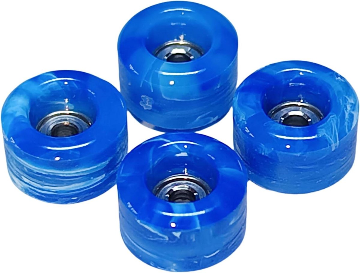 Fingerboard Wielen Skateboard Onderdelen Verbeteren Tricks Zacht Urethaan 60D Swirl