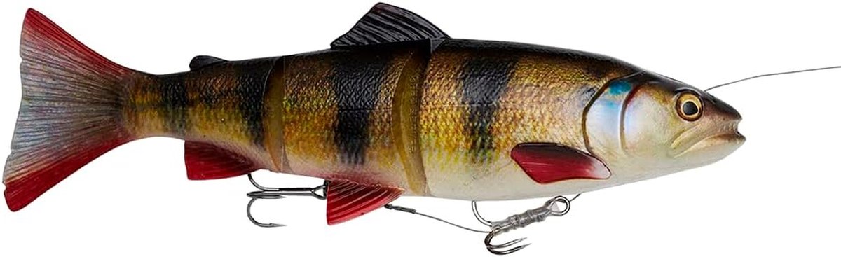Zachte Kunstaas Forel - Vis Lokaas - Vissen Op Baars - 4D Line Thru - 30cm - Zwart