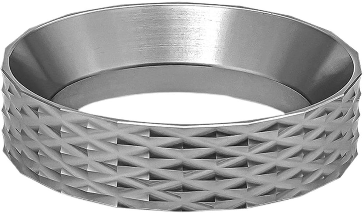 Koffie Doseerring - Espresso Trechter - Koffie Maken - Magnetische Bevestiging - 51/58 mm - Zilver