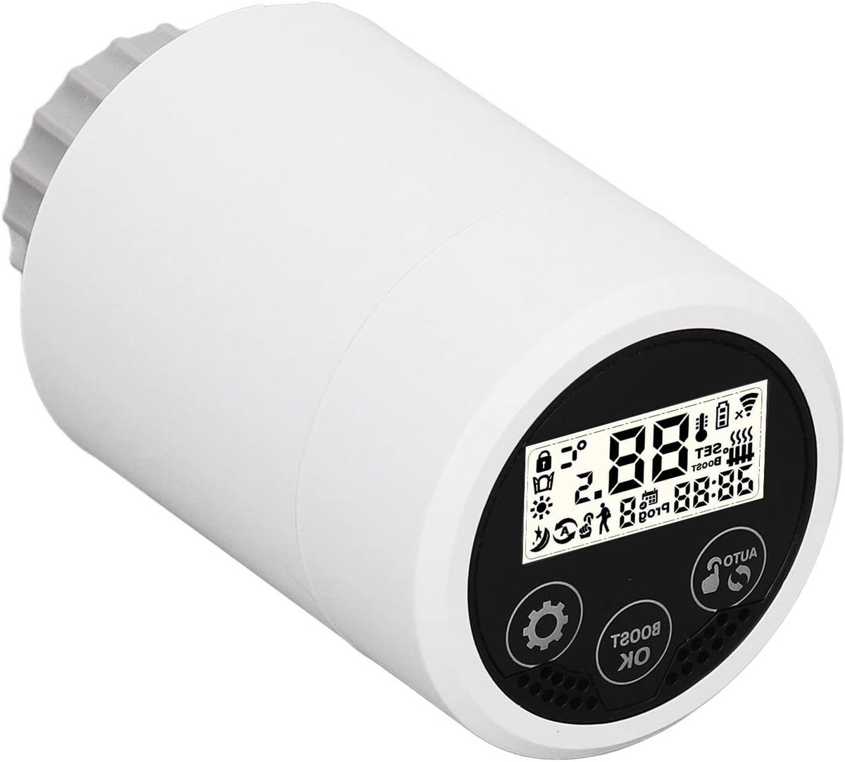 Slimme Radiatorkraan - Thermostaat Controller - Verwarming Regelen - Draadloze Bediening - 56x56x75cm - Wit