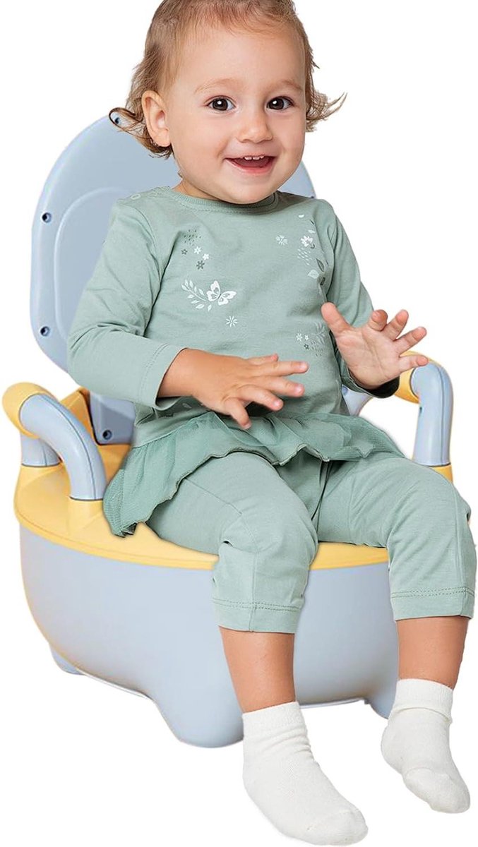 Kinder Potje - Reis Potje - Kind Zindelijk Maken - Antislip Bodem - 39.7 x 34.3 cm - Blauw