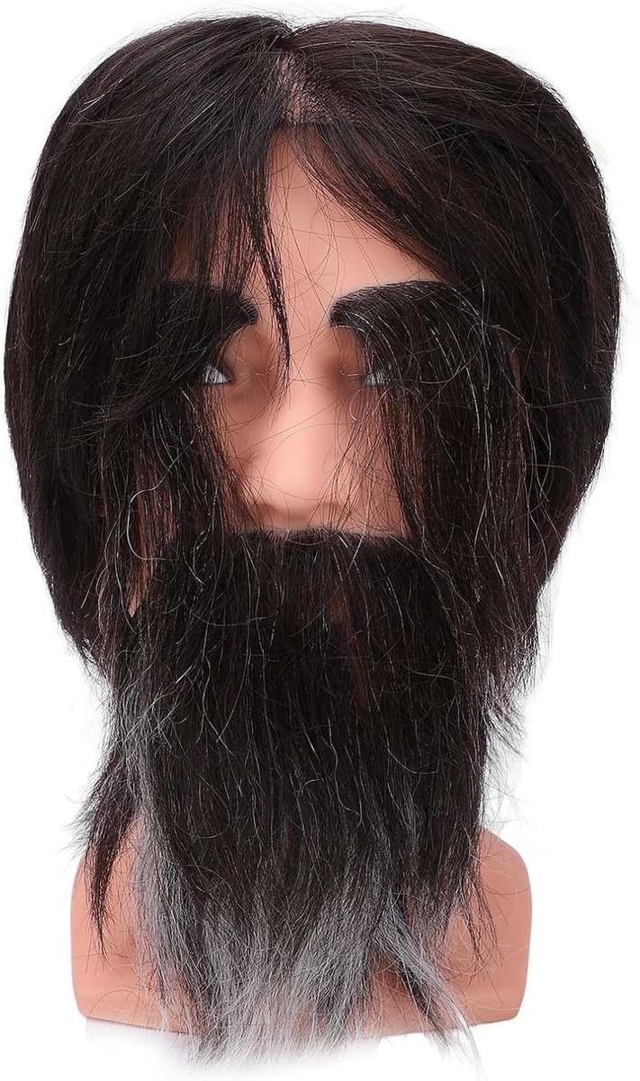 Mannequin Hoofd Heren - Oefenhoofd Kapper - Haarstyling Oefenen - Met Baard - 35 x 25 x 23 cm