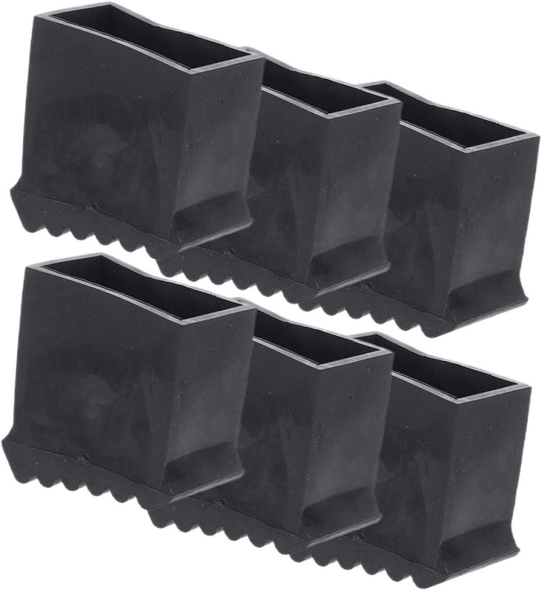 Ladder Voet Covers - Ladder Accessoires - Vloeren Beschermen - Anti-Slip Rubber - 7.5x6.7x3.7CM - Zwart