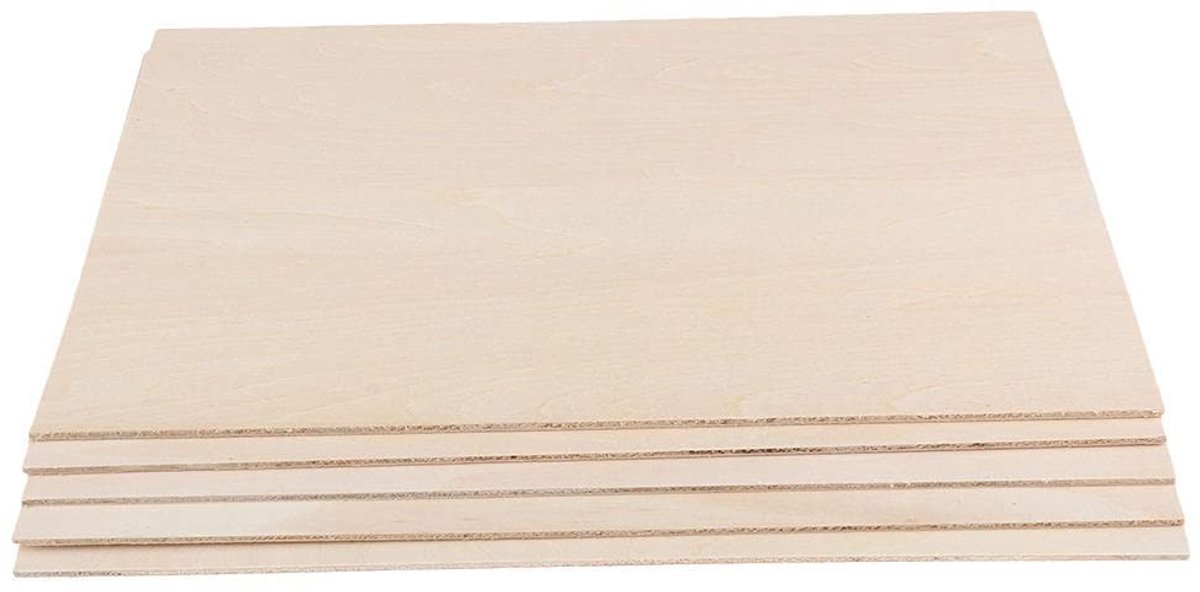 Dailygoods- Balsa Houten Vellen 10 Stuks - 50x200x1,5mm - Natuurlijke Houtkleur - Lichtgewicht - Voor DIY Ambachten - Glad en Braamvrij - Houtplaten