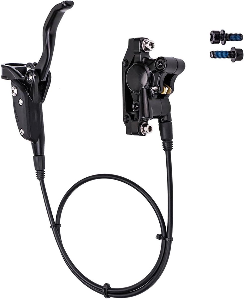 Hydraulische Remmen - Fietsremmen Set - Veilig Fietsen - Roestvrije Aluminiumlegering - 76cm Voor 135cm Achter - Zwart