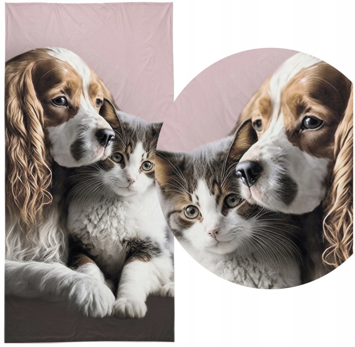 Hond Poes Strandlaken Puppy Kat Badlaken 70x140 Katoen