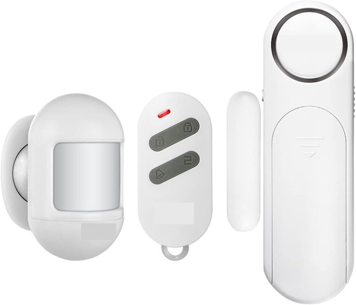 Deur Raam Alarm - Contact Sensor - Beveiliging Huis - 120dB Geluid - 300ft Bereik - Wit