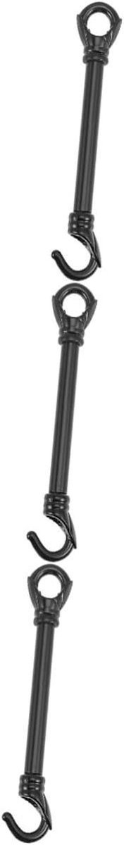 Kroonluchter Draagstang - Lampen Beugel - Verlichting Ophangen - Met Haak - 3 Stuks - Zwar