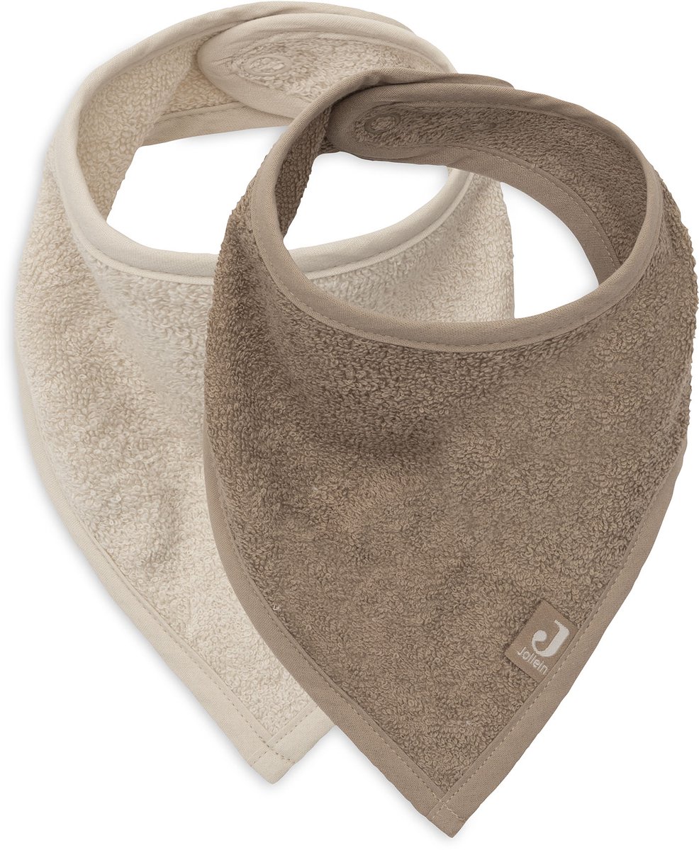 Jollein Slab Bandana Sand/Milky Coffee (2pack)