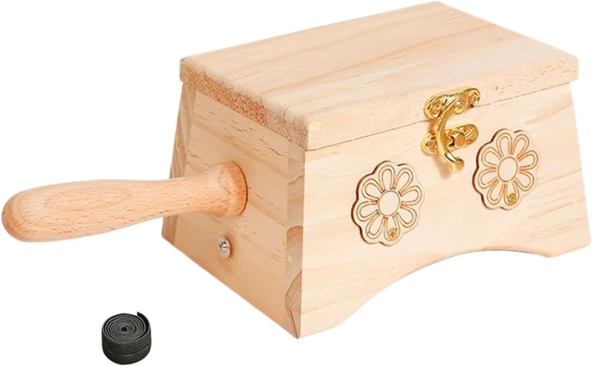 Massage Doos - Houten Massager - Lichaamsmassage - Gebogen Lichaamsvormende Basis - 16 x 12 x 9.5 cm - Houtkleur