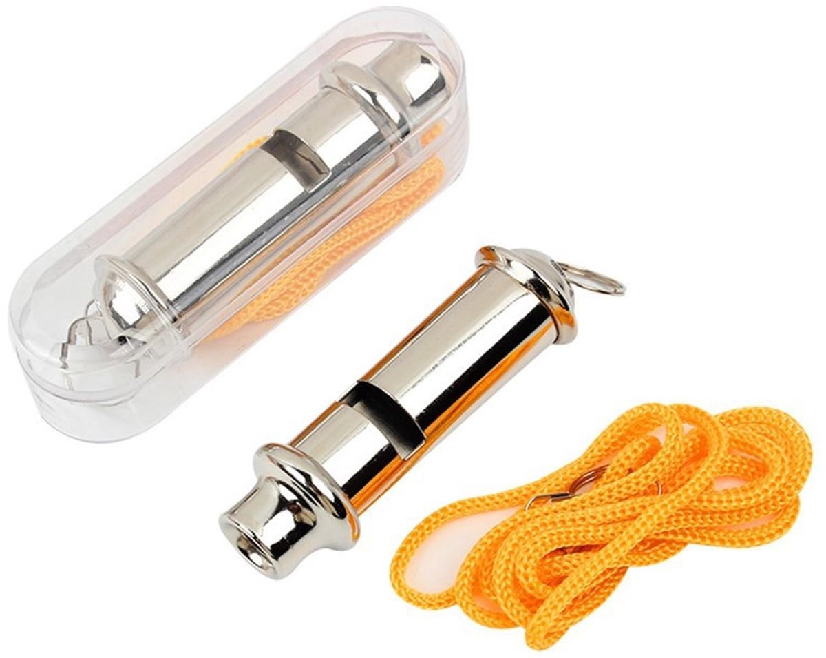 Dailygoods- Fluit Super Loud - Fluitje - Noodfluitje - Schokbestendig - Roestvrij Staal - 7 cm - Veiligheidsuitrusting - Noodfluit