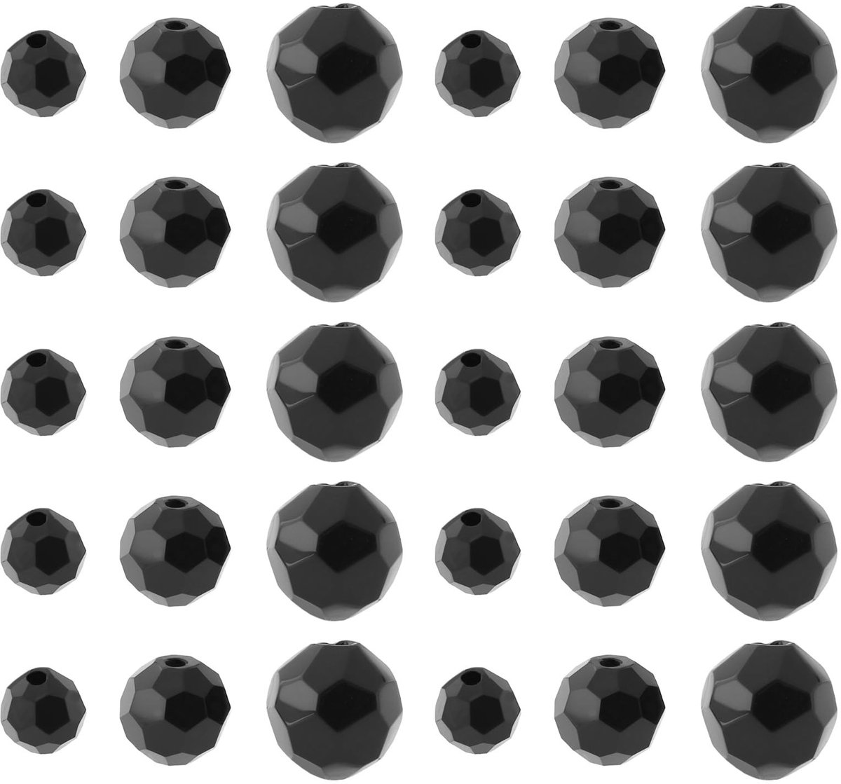 Dailygoods- Vissen - 30 Stuks Plastic Ronde Vissen Glas Kralen - 6mm/8mm/10mm - Geschikt voor Vissen Aas - Hoge Betrouwbaarheid - Duurzaam Materiaal - Visspullen