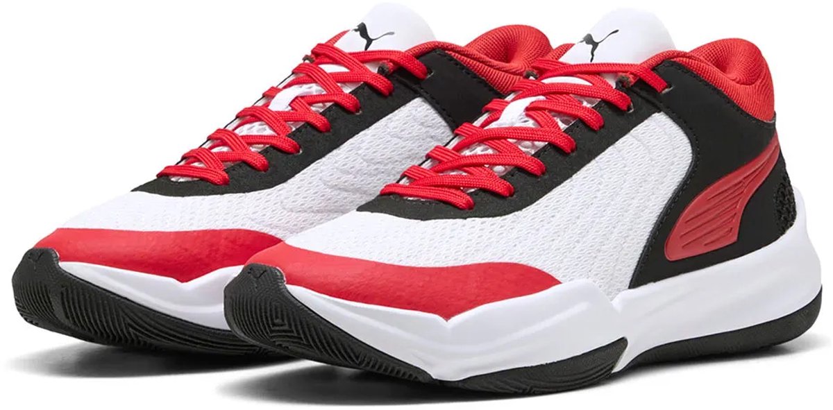 Puma Court Pro 2 Junior Basketbalschoenen Kinderen Zwart