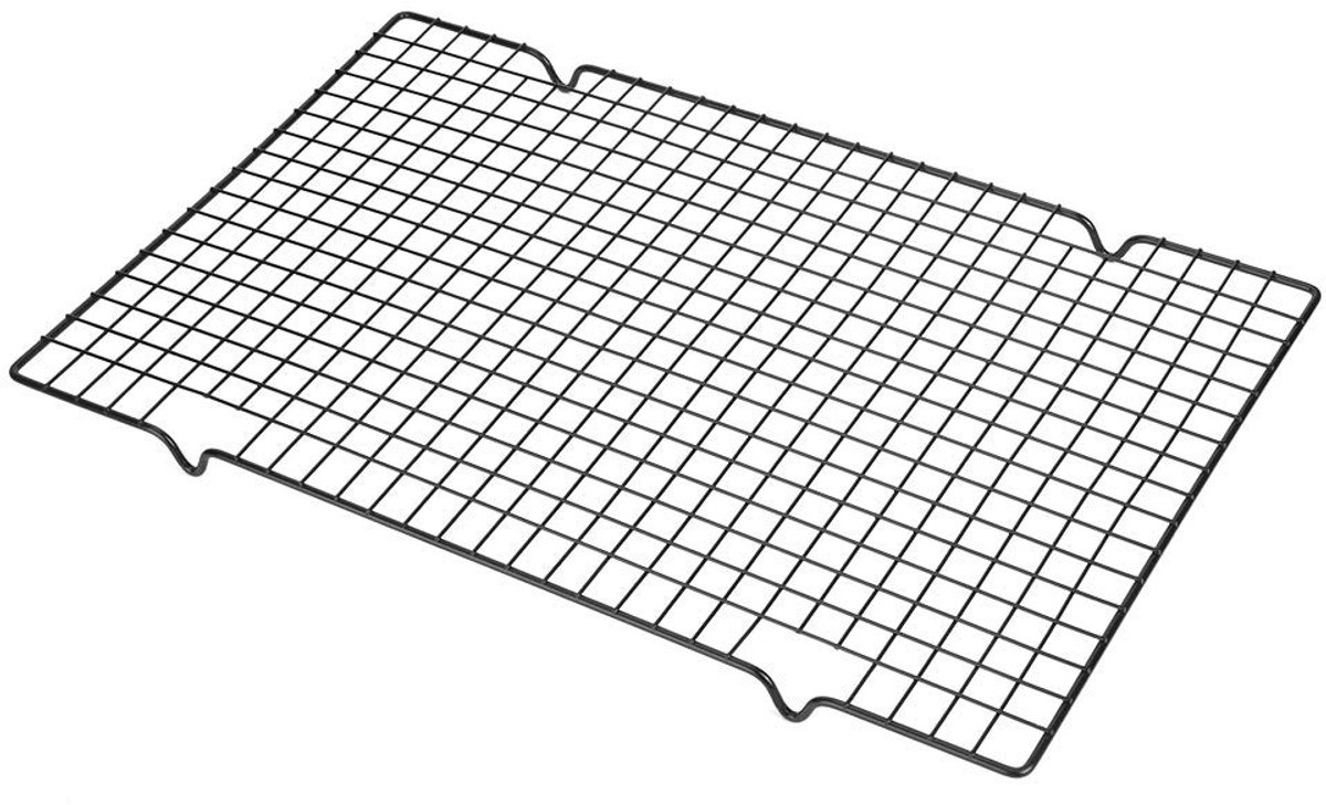 Dailygoods- Koelrek Roestvrij Staal - Bakrek voor Koekjes/Taarten - Draadrek voor Bakplaten/Pannen - Antiaanbakrooster - Slijtvast en Hoogwaardige Kwaliteit - Optimale Luchtstroom