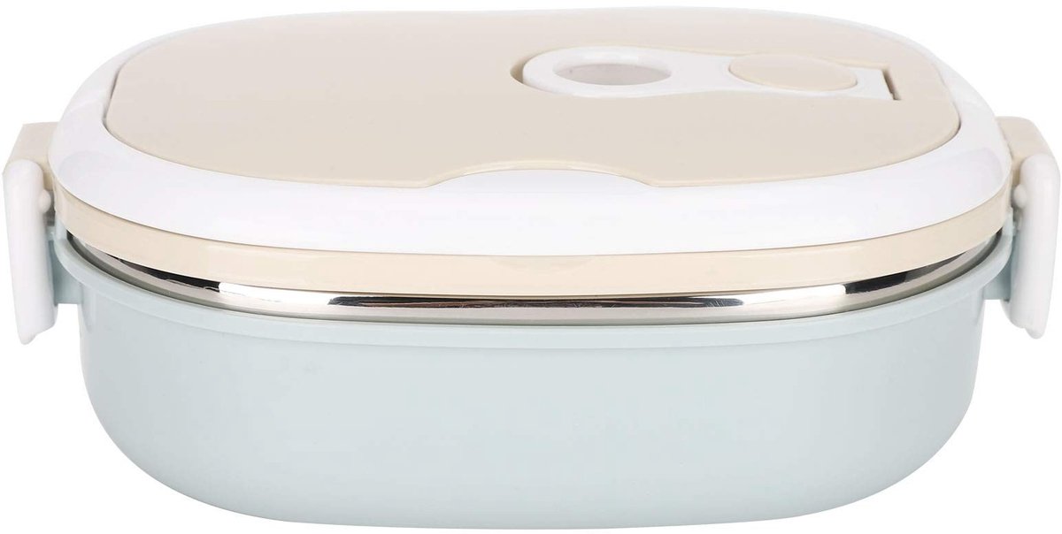 Dailygoods- Bento Box - Roestvrij Staal 304 - Geïsoleerde Voedselcontainer - Draagbare Voedselopslag - Hittebestendig - Hygiënisch en Gezond - Lunchbox