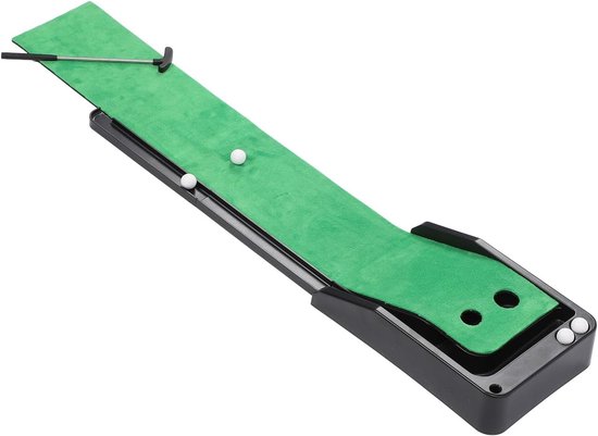 Putting Mat Set - Golf Oefenmat - Golfslag Verbeteren - Automatische Bal Terugkeer - 22 x 15 cm - Groen — afbeelding 5