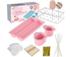 1 set Cakesicle Cutter - cakevorm - Cake Pop Mold -Cake vorm - Cake Pop Cutter en Pusher Press Set met 8 soorten verpakkingsaccessoires, bakgereedschap voor Kerstmis Thuis Verjaardagsfeestjes Bruiloft Desserts