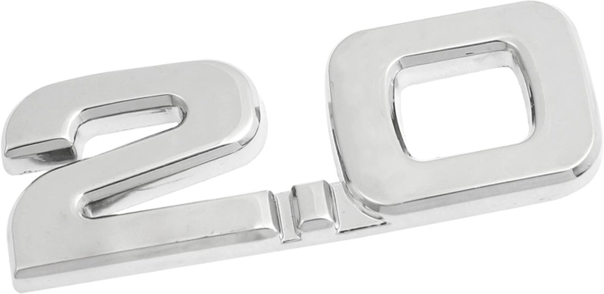 Dailygoods- Decal Embleem Vervanging - Aluminiumlegering - Waterdicht - Eenvoudig te installeren - Afmetingen 6,5 x 2,5 x 0,3 cm - Geschikt voor voertuigen