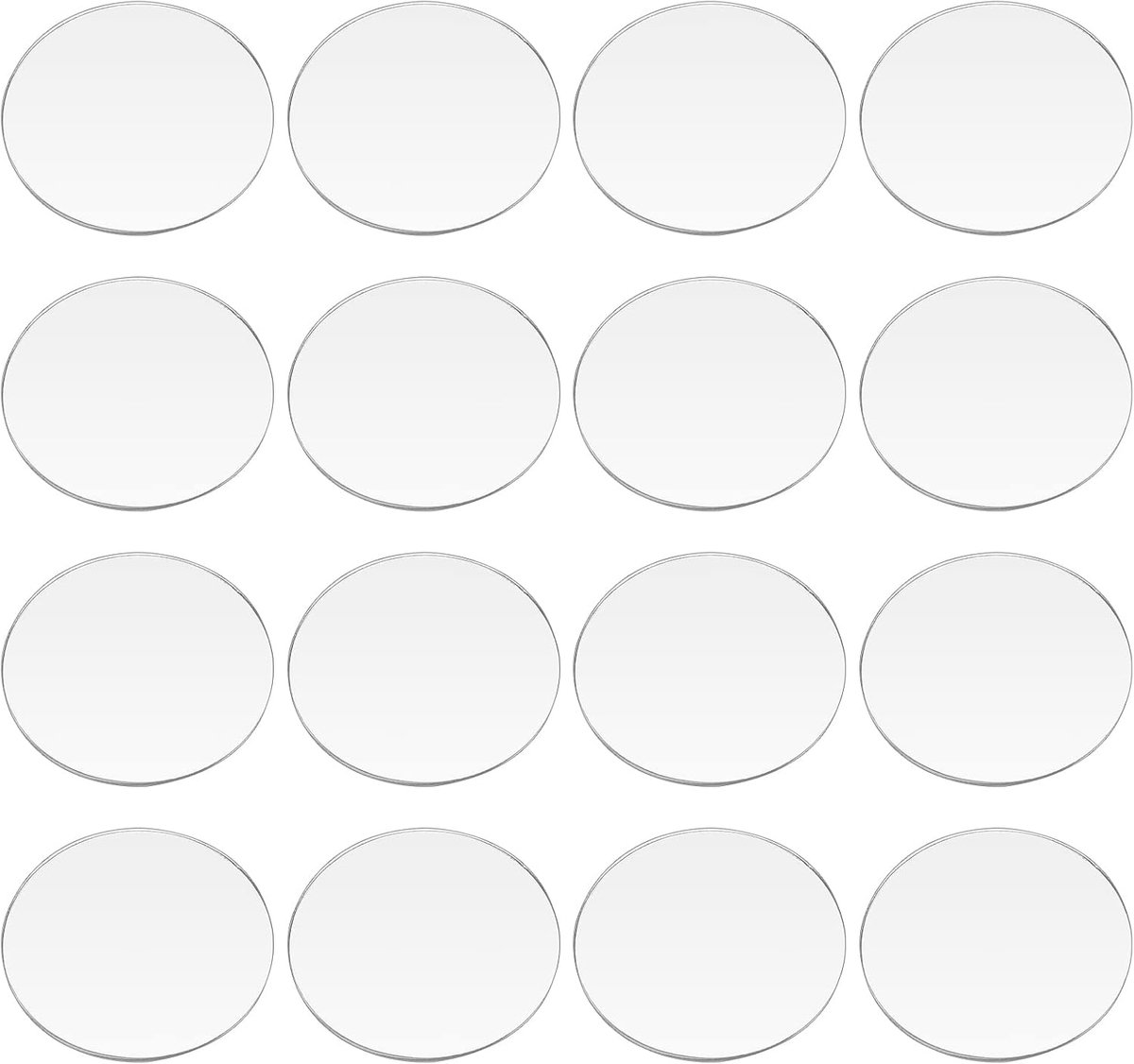 30 stuks doorzichtige cirkels acrylplaat 50mm ronde miniatuur bases blanks acrylschijf platte ronde acrylbasis voor miniaturen wargame Halloween Kerstmis ambacht sleutelhanger