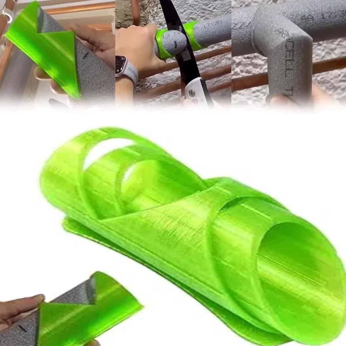 schuimsnijder, Lagging Jig voor koper, Nauwkeurige sneden voor pijpisolatie, Eenvoudig te bedienen wandisolatie pijpclip, Gereedschap voor 4 cm / 5 cm / 5,5 cm, 3-delig