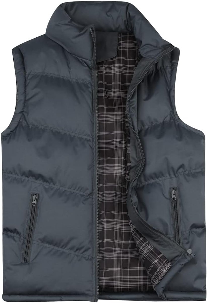 Bodywarmers Heren Outdoor Winter Gewatteerde Herenvest Casual Mouwloze Jas Gilet