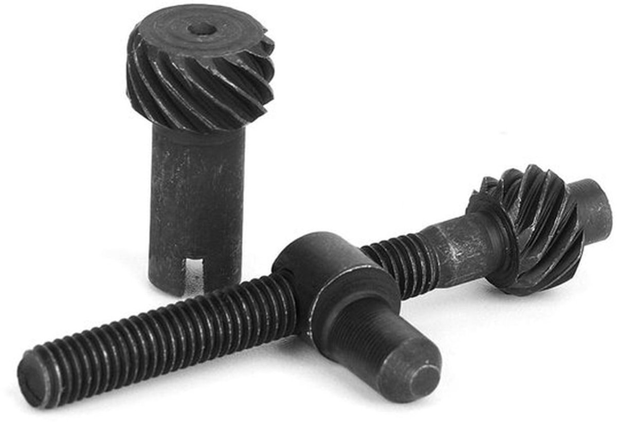 Dailygoods- Kettingenspanner Zwart - Kettingenspanner voor Chinese 2500/26cc - IJzeren Kettingenspanner - Duurzaam - Betrouwbaar - Set van 2 - Kettingtensioner