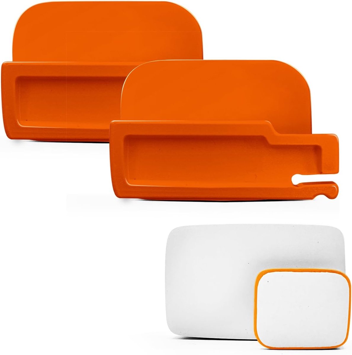 Kapsch TRP-4010 Oranjekleurige houder voor snelwegtelepassage, compatibel met Kapsch TRP-4010, 2 stuks (oranje)