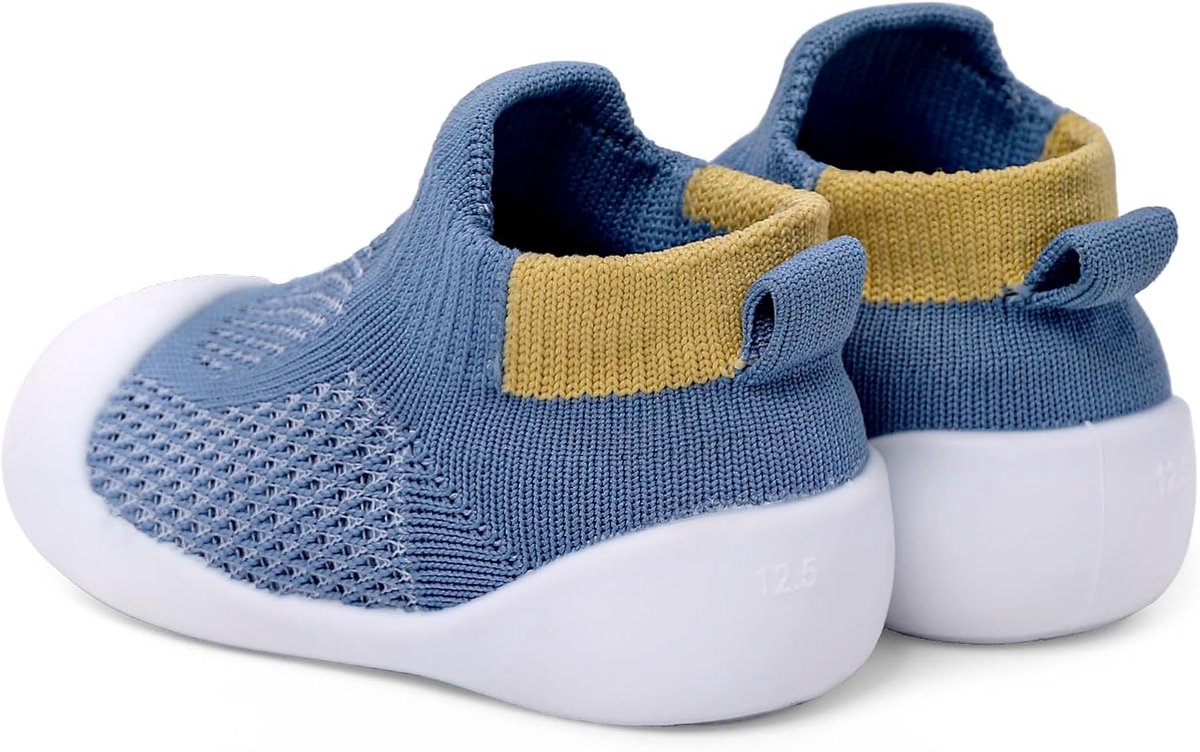 Loopschoenen voor kinderen, ademend, met rubberen antislipzool