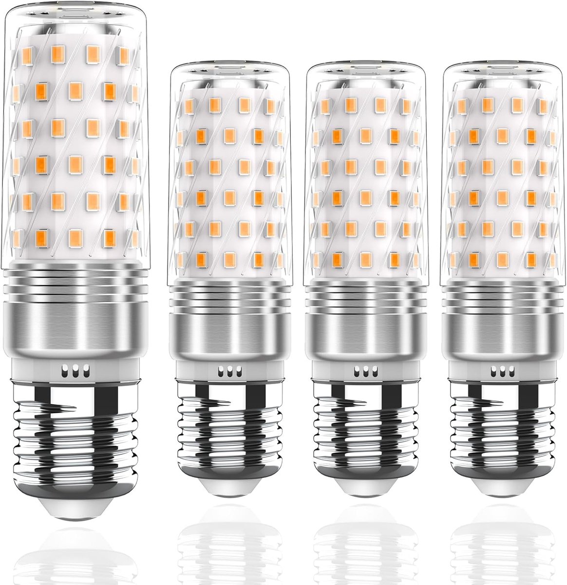 Ledlamp, E27, 14 W, 2700 K, warmwit, 1400 lm, 4 stuks | Compatibel met AC 220-240 V met standaard installatie, voordelige oplossing voor woonkamer, slaapkamer en woonruimtes