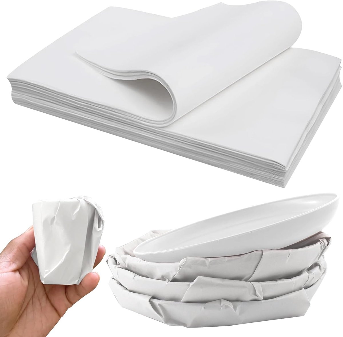 Krantenverpakkingsvellen om te verplaatsen | 100 vellen | 27,6 "x 15" | Verhuis- en verzendbenodigdheden | Verpakken en beschermen van breekbare artikelen | Krantenpapier