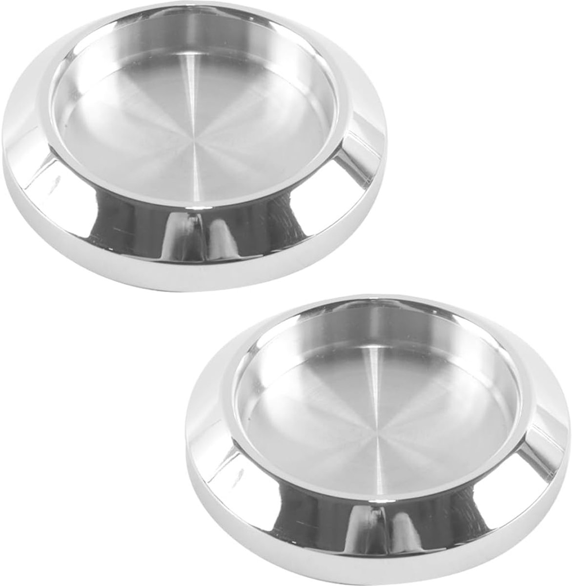 2-pack 68 mm verborgen ronde handgrepen van roestvrij staal 304 – voor schuifdeuren, kledingkasten en spiegels