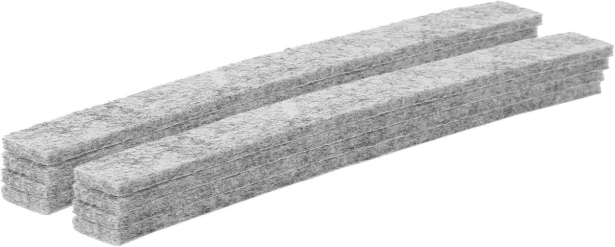 8 stuks viltstrips met lijm, krasbestendige vilten banden voor meubels, zelfklevende pads ter bescherming van houten vloeren, grijs