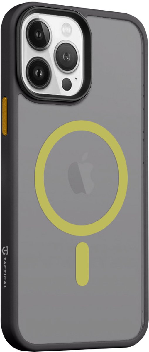 Tactical hoesje - Geschikt voor iPhone 13 Pro Max - Black/Yellow